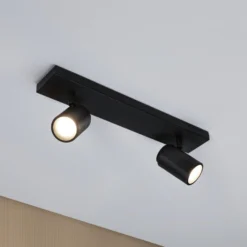 Paulmann Deckenstrahler Zyli schwarz Länge 40 cm 2-flg. IP44