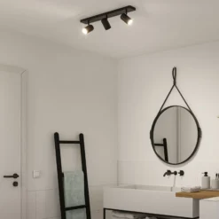 Paulmann Deckenstrahler Zyli schwarz Länge 60 cm 2-flg. IP44