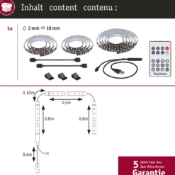 Paulmann EntertainLED LED-Strip RGB TV-Set 75 Zoll