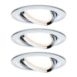 Paulmann 3er Spot Nova Coin rund schwenkbar, chrom