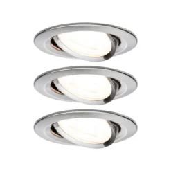 Paulmann 3er Spot Nova rund schwenkbar eisen GU10 2700K