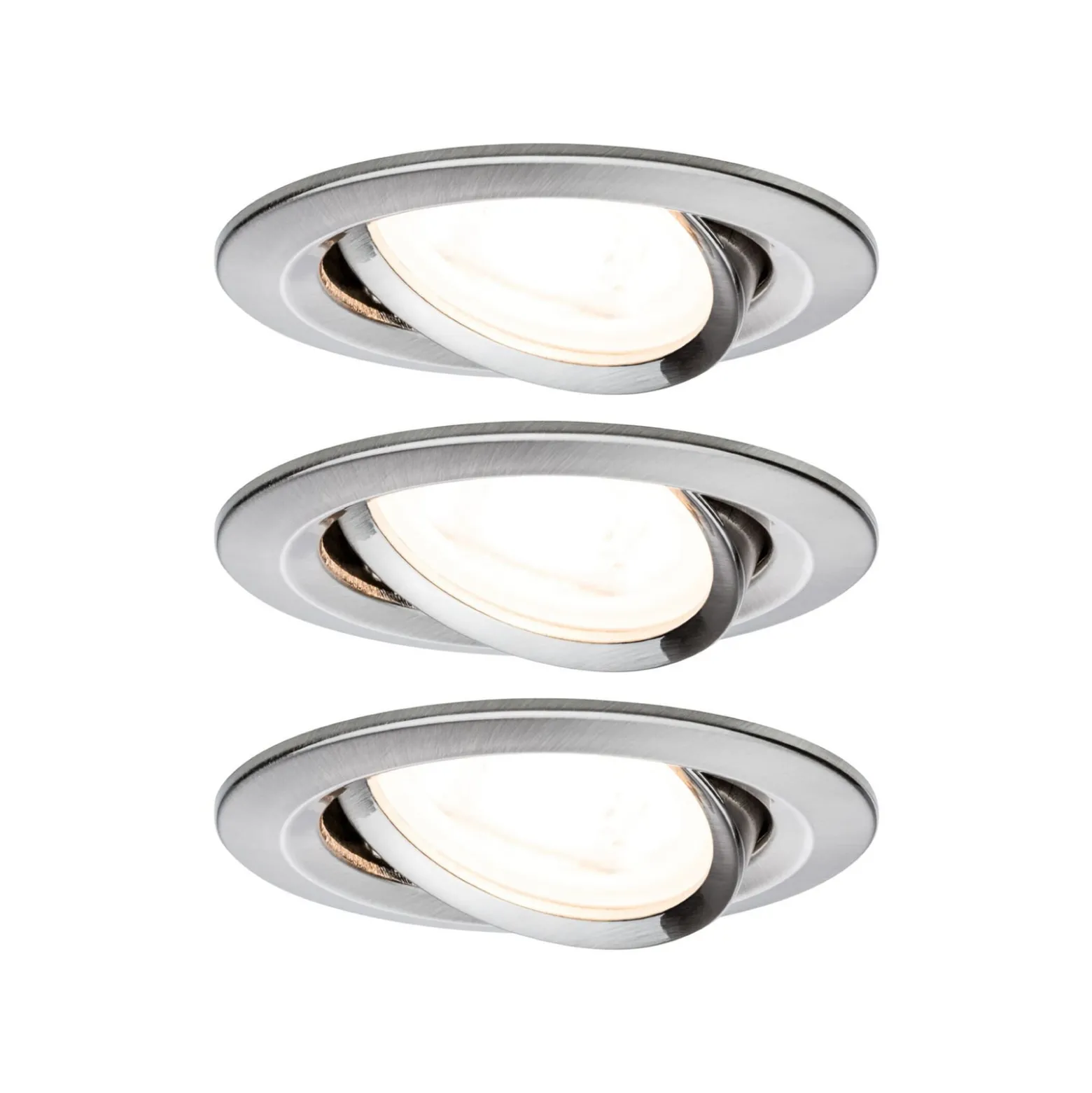 Paulmann 3er Spot Nova rund schwenkbar eisen GU10 2700K