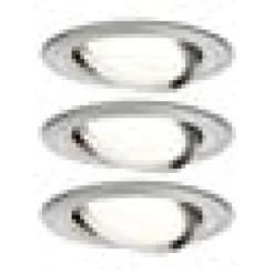Paulmann 3er Spot Nova rund schwenk/dimmbar, Chrom