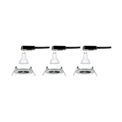 Paulmann 3er Spot Nova rund starr Eisen IP44 GU10 2.700K