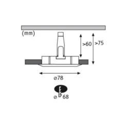 Paulmann 3er Spot Nova rund starr, weiß, IP44, GU10 dimmbar