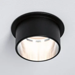 Paulmann Gil LED-Einbau schwarz matt/eisen 3er-Set