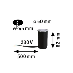 Paulmann Goldlicht LED-Bodeneinbaulampe Ø5cm
