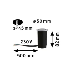 Paulmann Goldlicht LED-Bodeneinbaulampe 5cm Blende