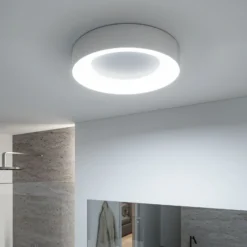 Paulmann HomeSpa Casca LED-Deckenlampe Ø40cm, weiß/Alu, IP44
