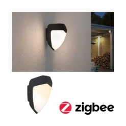 Paulmann Ikosea LED-Außenwandleuchte, ZigBee 3.0