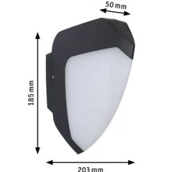 Paulmann Ikosea LED-Außenwandleuchte, ZigBee 3.0