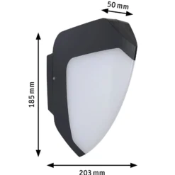 Paulmann Ikosea Sensor-Außenwandleuchte LED 3.000K