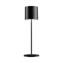 Paulmann LED-Akku-Tischlampe Tuni, schwarz, Kunststoff, IP44