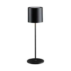 Paulmann LED-Akku-Tischlampe Tuni, schwarz, Kunststoff, IP44