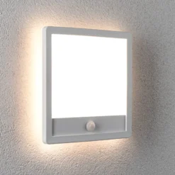 Paulmann LED-Außenwandlampe Lamina, weiß, IP44, Sensor