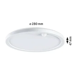 Paulmann LED-Außenwandlampe Lamina, weiß, Sensor, IP44