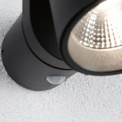 Paulmann LED-Außenwandleuchte Cuff, Sensor, anthrazit