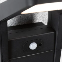 Paulmann LED-Außenwandleuchte Juntea, Alu, anthrazit, Sensor
