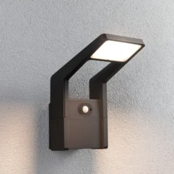 Paulmann LED-Außenwandleuchte Juntea, Alu, anthrazit, Sensor