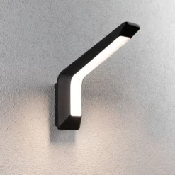 Paulmann LED-Außenwandleuchte Merano, Sensor, anthrazit