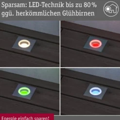 Paulmann LED-Bodeneinbauleuchte Floor, eckig, RGBW, zigbee