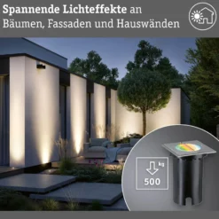 Paulmann LED-Bodeneinbauleuchte Floor, eckig, RGBW, zigbee