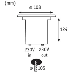Paulmann LED-Bodeneinbauleuchte Special, IP67, Ø 11 cm