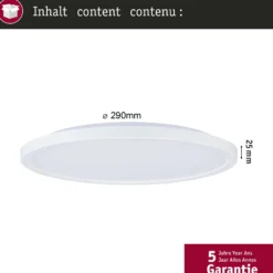 Paulmann LED-Deckenlampe Atria Shine, weiß, Ø 29 cm 3.000 K