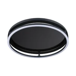 Paulmann LED-Deckenlampe Spaceglow One, schwarz, Ø39cm RGBW