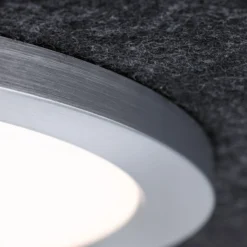 Paulmann LED-Deckenlampe Tulga, anthrazit, Filz, 3-step-dim