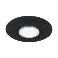 Paulmann LED-Deckenlampe Tulga, anthrazit, Filz, 3-step-dim
