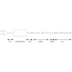 Paulmann LED-Dekoleuchte SimpLED 5 m, 4.000 K