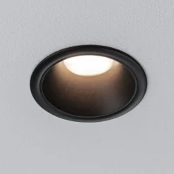 Paulmann LED-Einbaulampe Cole Coin schwarz Ø9cm IP44 dim 3er