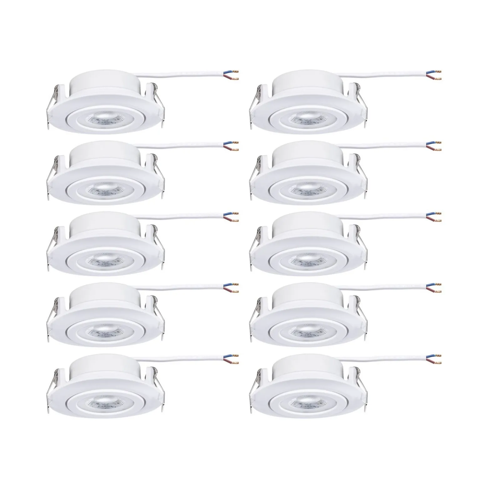 Paulmann LED-Einbaulampe weiß Ø 8cm 4,8W 3-step-dim 10er-Set