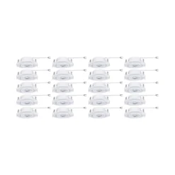 Paulmann LED-Einbauleuchte, weiß, Ø 8 cm, 4,8 W, 20er-Set