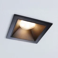 Paulmann LED-Einbauspot Cole Coin schwarz eckig IP44 dim 3er