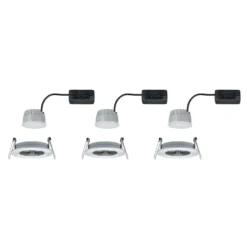 Paulmann LED-Einbauspot Nova Coin 3er aluminium rund dimmbar