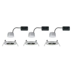 Paulmann LED-Einbauspot Nova Coin 3er eisen rund dimmbar