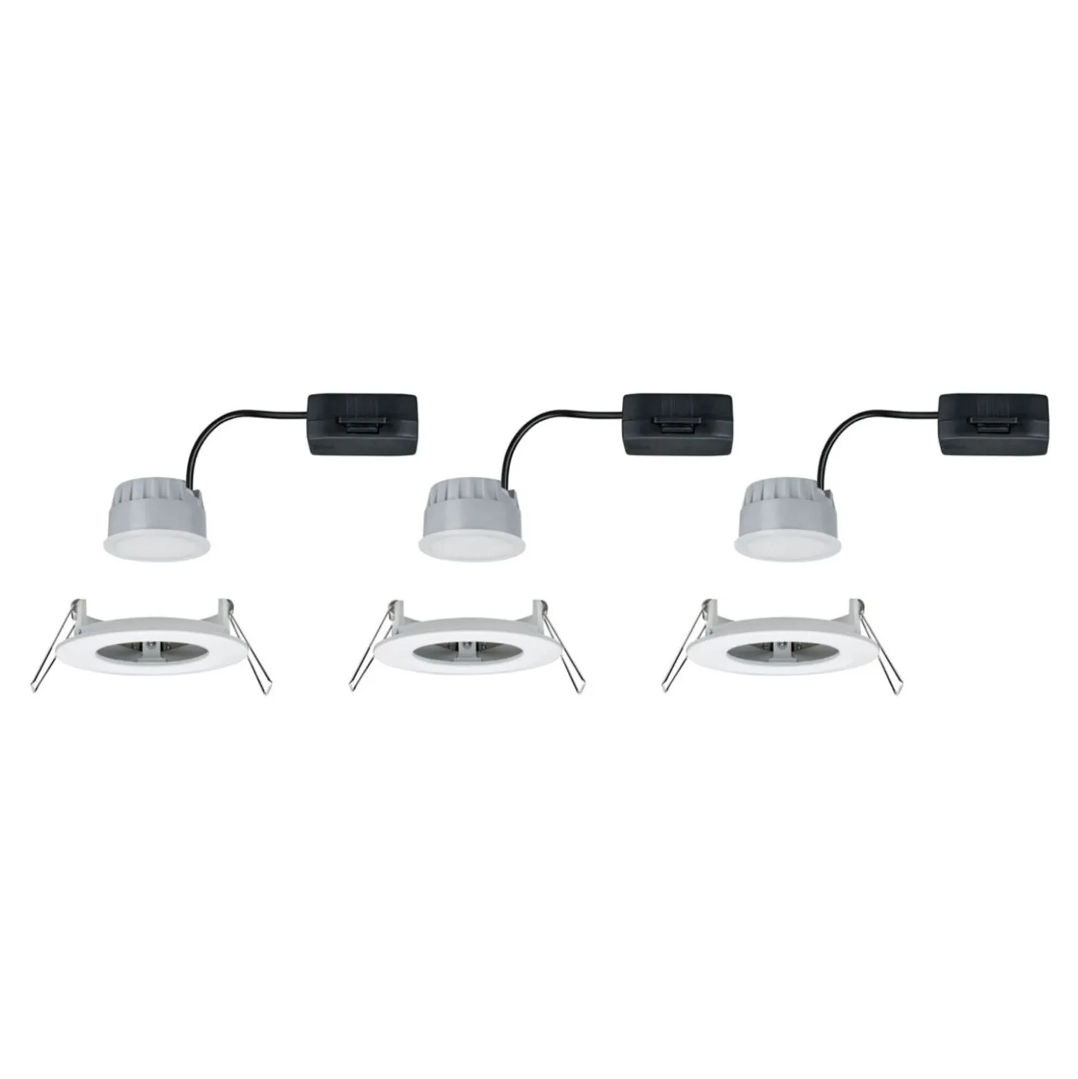 Paulmann LED-Einbauspot Nova Coin 3er weiß rund dimmbar