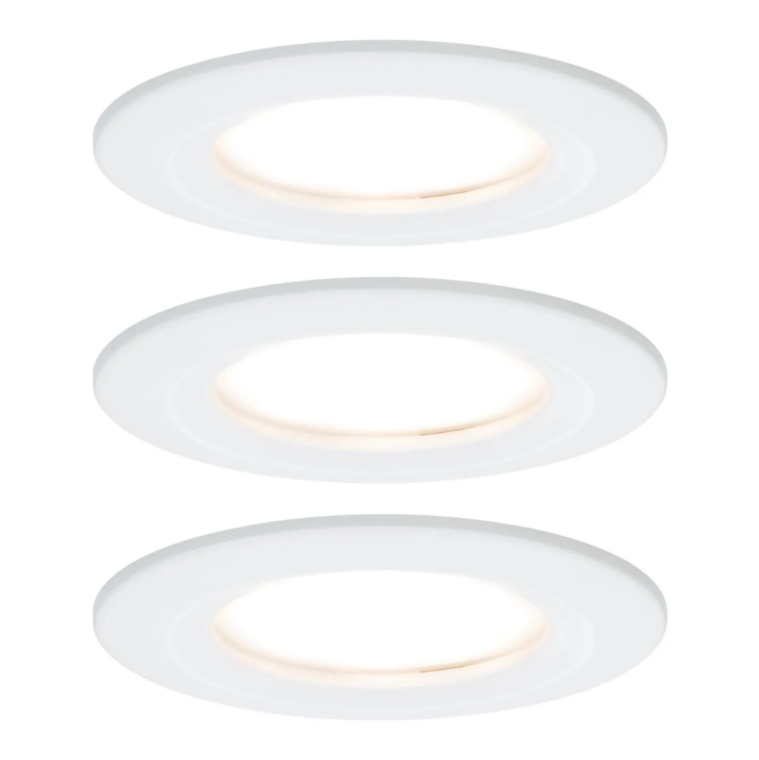 Paulmann LED-Einbauspot Nova Coin 3er weiß rund dimmbar