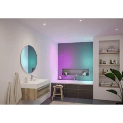 Paulmann LED-Einbauspot Nova Coin Smart weiß RGBW 3er 7,8cm