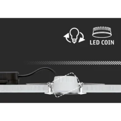 Paulmann LED-Einbauspot Nova Coin Smart weiß RGBW 3er 7,8cm