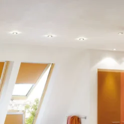 Paulmann LED-Einbauspot Nova 3er eisen, dimmbar, IP65, 2700K