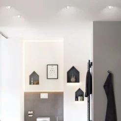 Paulmann LED-Einbauspot Nova 3er eisen, dimmbar, IP65, 2700K