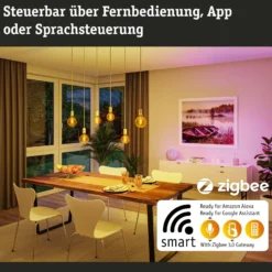 Paulmann LED-Globe G125 Zigbee E27 6,3W gold RGBW