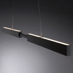 Paulmann LED-Hängelampe Aptare, schwarz, RGBW, smart, dim.