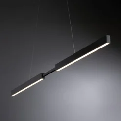 Paulmann LED-Hängelampe Aptare, schwarz, RGBW, smart, dim.