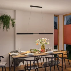 Paulmann LED-Hängelampe Aptare, schwarz, Sensor, dimmbar