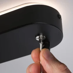 Paulmann LED-Hängeleuchte Puric Pane, schwarz, 6-flg., smart