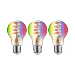 Paulmann LED-Lampe Zigbee E27 6,3W RGBW gold 3er